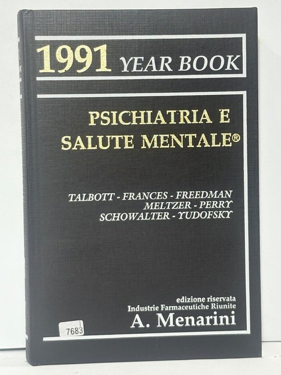 1991 Year Book - Psichiatria e Salute Mentale