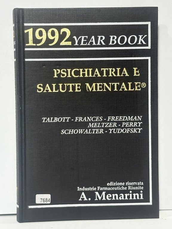 1992 Year Book - Psichiatria e Salute Mentale