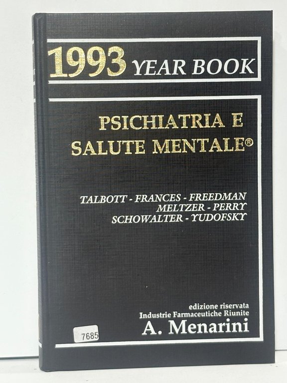 1993 Year Book - Psichiatria e Salute Mentale