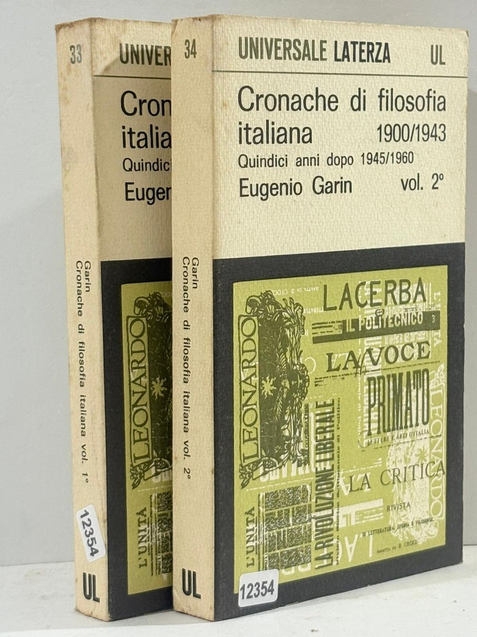 33 - 24 Cronache di filosofia italiana 1900/1843 Quindici anni …