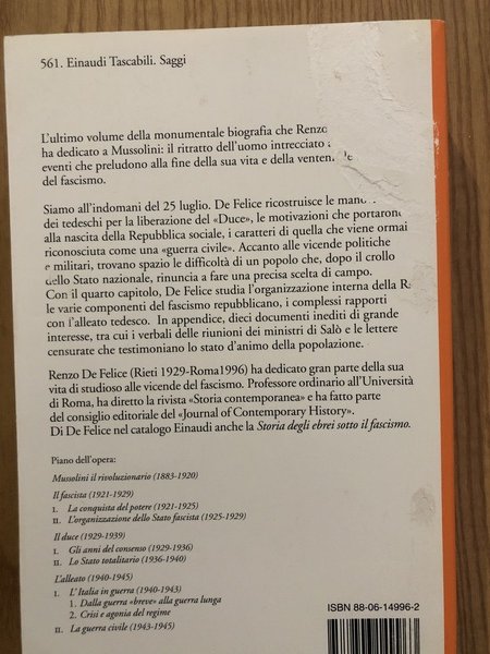 Mussolini l'alleato. La guerra civile (1943-1945)