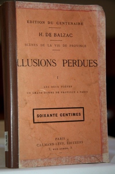 Illusions perdues scenes de la vie de province