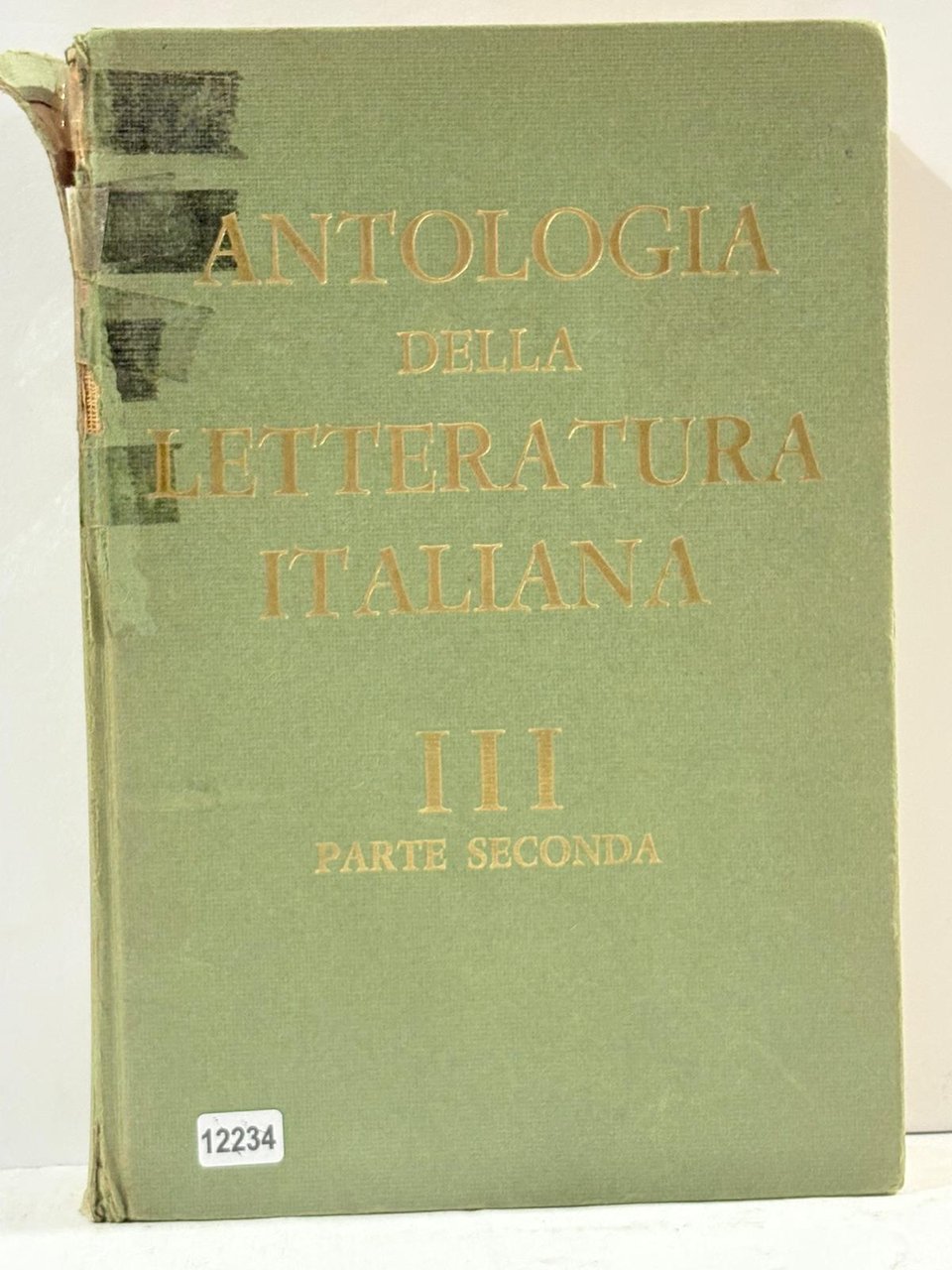 Antologia della Letteratura Italiana III Parte Seconda
