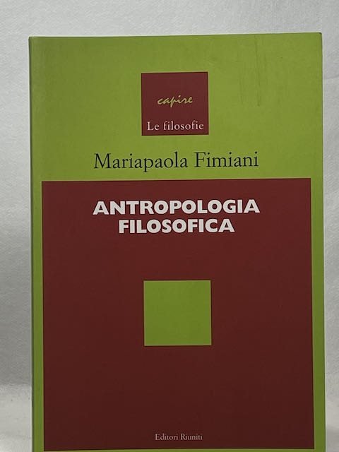 Antropologia filosofica;