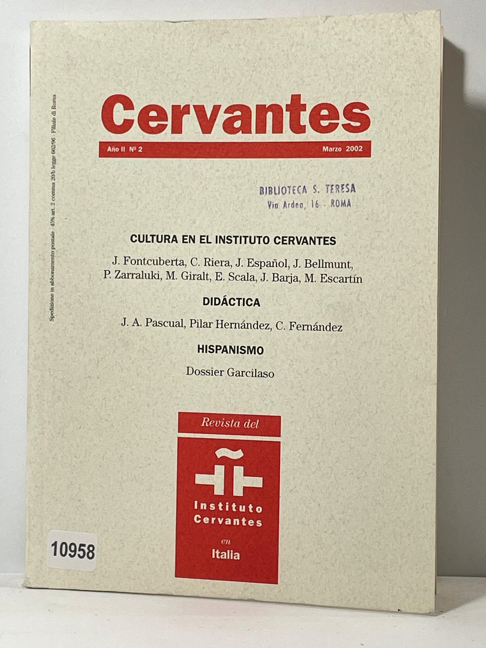 Cervante - Cultura en el Instituto Cervantes
