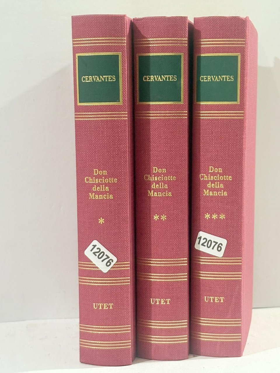 Cervantes Don Chisciote della Mancia 3 Volume