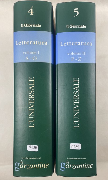 L’UNIVERSALE - LETTERATURA 2 volumi - A-O : P-Z
