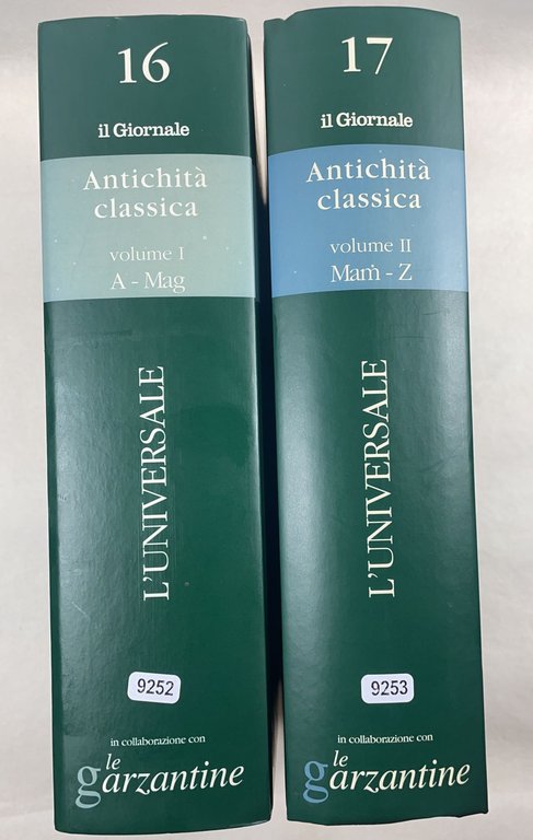 L'universale Enciclopedia dell'antichità classica. 2 volumi - A-Mag / Mam-Z