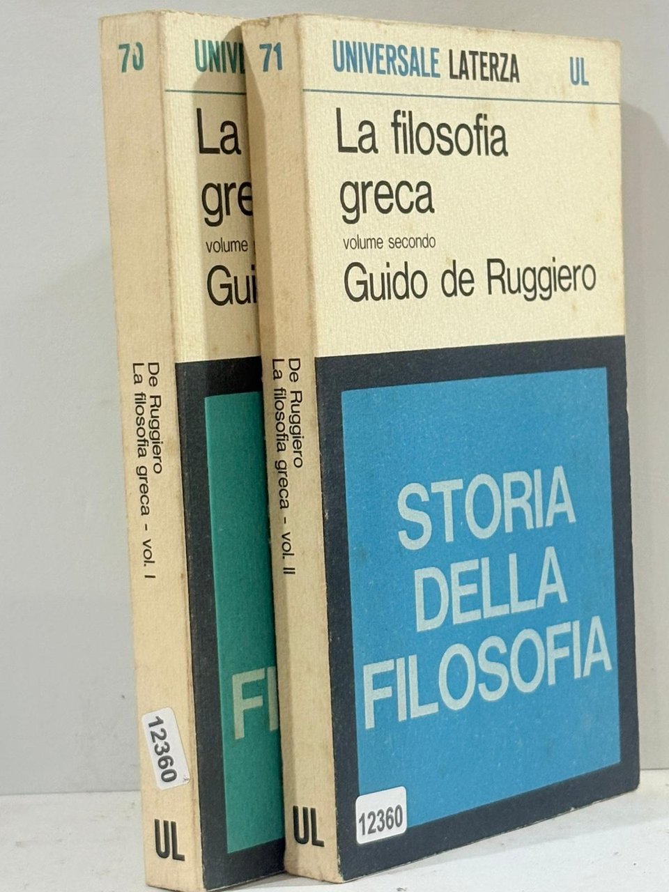La filosofia greca Volume 1 e 2 Storia della filosofia