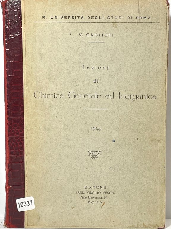 Lezione di Chimica Generale ed Inorganica