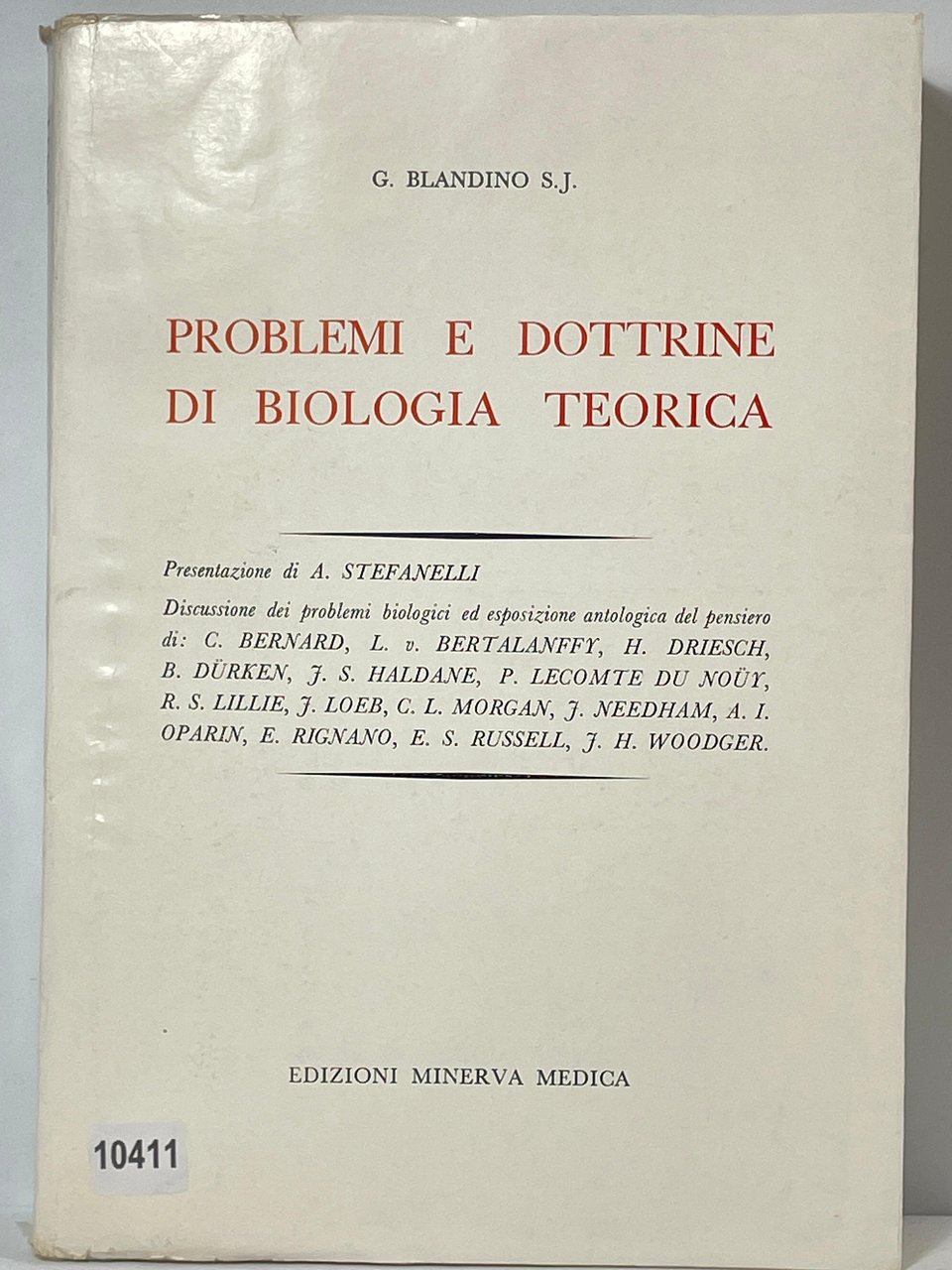 Problemi e Dottrine di Biologia teorica