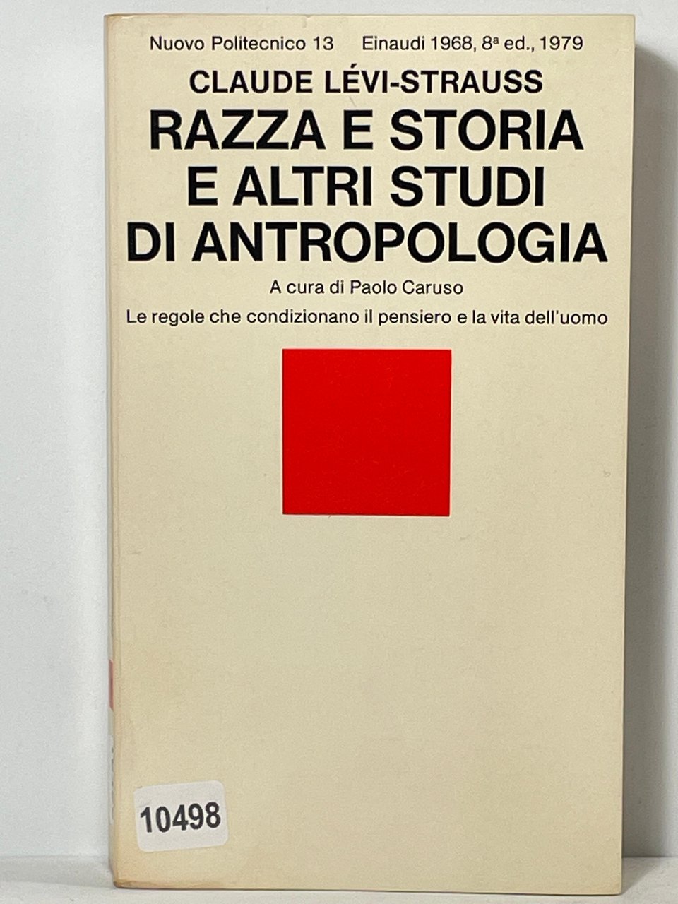 Razza e storia e altri studi di antropologia | Immagine principale
