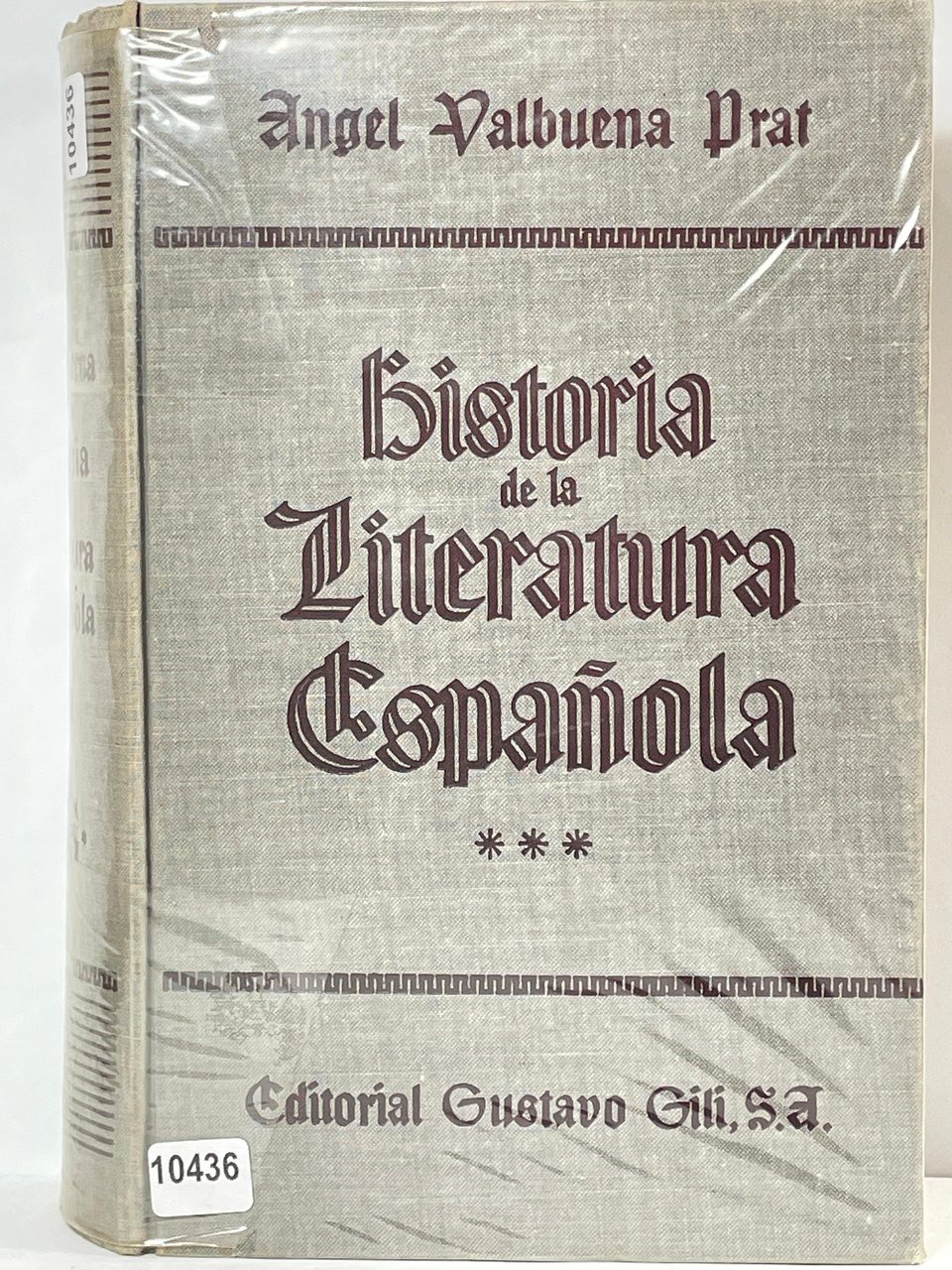 Storia de la Literatura Espanola ***
