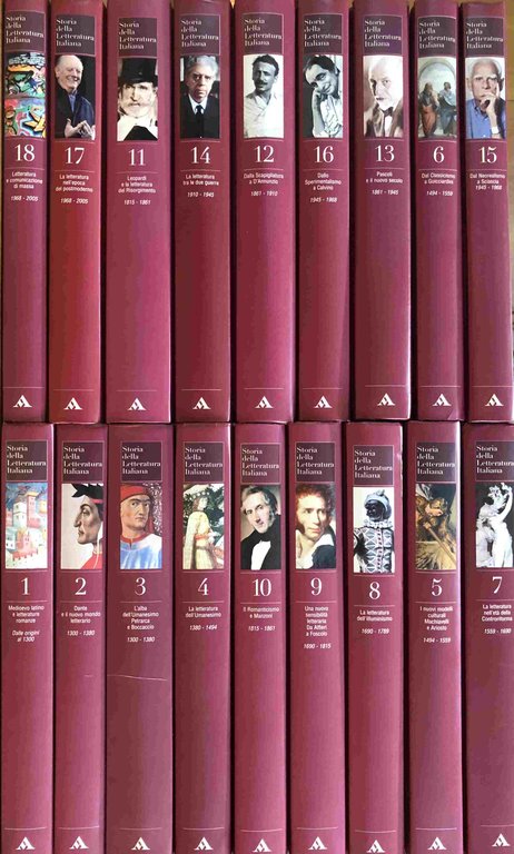 Storia della letteratura italiana - Collana di 18 Volumi Edizione …