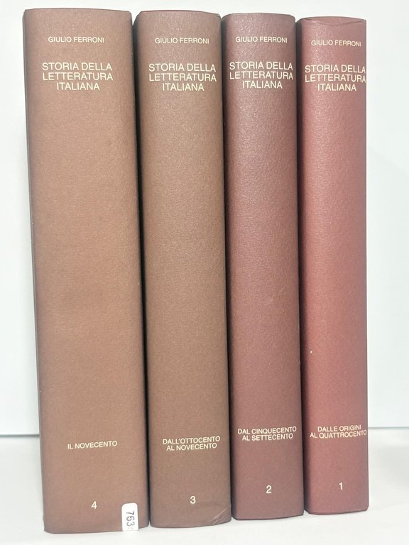 Storia della letteratura Italiana. 4 volumi