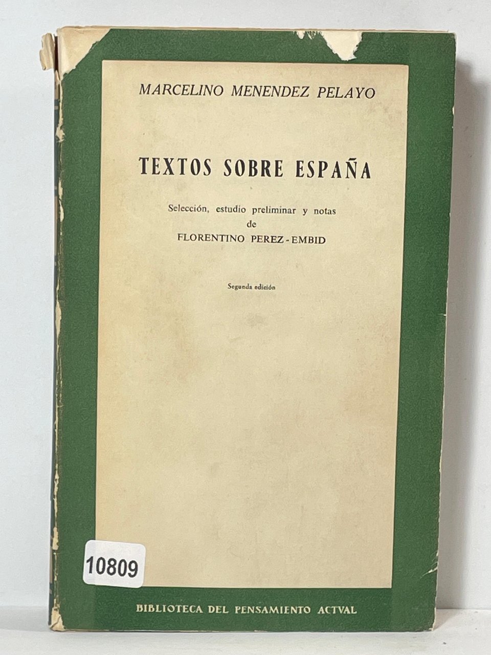 Testos sobre espana - Seleccion , estudio preliminar y notas …