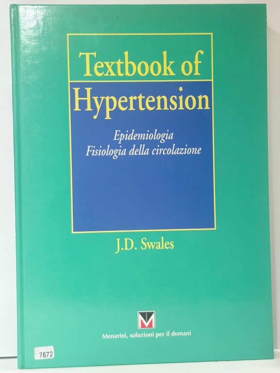 Textbook of Hypertension Epidemiologia Fisiologia della circolazione