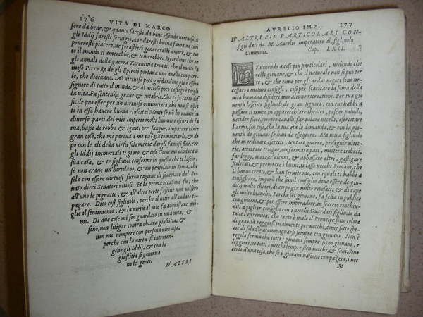 VITA, GESTI, COSTUMI, DISCORSI ET LETTERE di. Imperatore, sapientissimo filosofo …