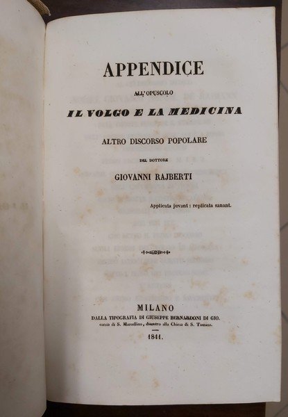 [OPUSCOLI VARI]. L'ARTE POETICA DI Quinto Orazio Flacco esposta in …