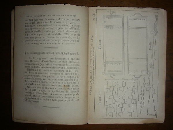 ISTRUZIONI SULLE ARMI E SUL TIRO per la Fanteria. Ministero …