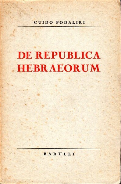 DE REPUBLICA HEBRAEORUM.