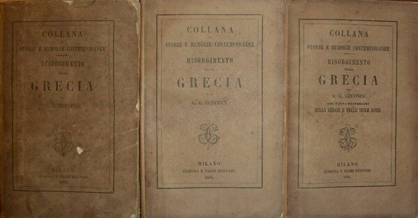 RISORGIMENTO DELLA GRECIA. Traduzione dal tedesco.