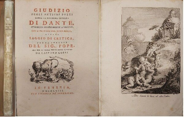 GIUDIZIO DEGLI ANTICHI POETI sopra la moderna censura di Dante …