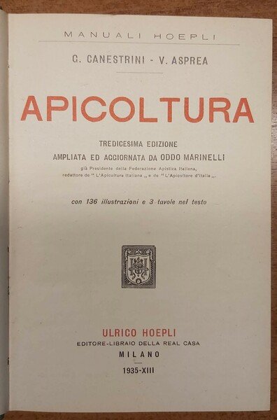 APICOLTURA.