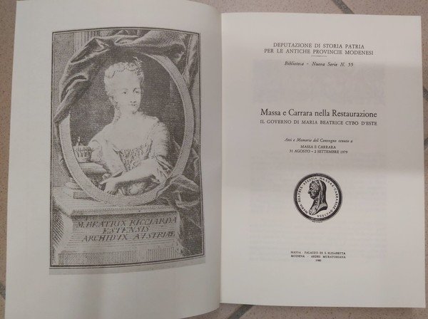 MASSA E CARRARA nella Restaurazione. Il governo di Maria Beatrice …