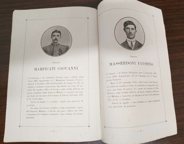 BIOGRAFIA DEI CADUTI per la guerra 1915 - 1918 appartenenti …