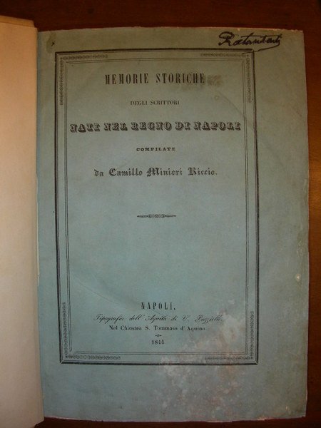 BIOGRAFIE dei Vescovi e Arcivescovi della Chiesa di Napoli. Con …