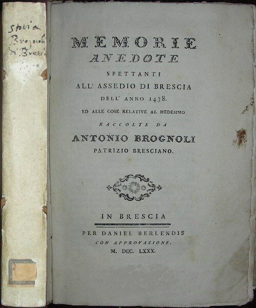 UNA CONTROVERSIA tra la città e il clero di Brescia …