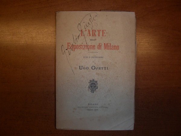 L'ARTE NELL'ESPOSIZIONE DI MILANO. Note ed impressioni. | Immagine principale