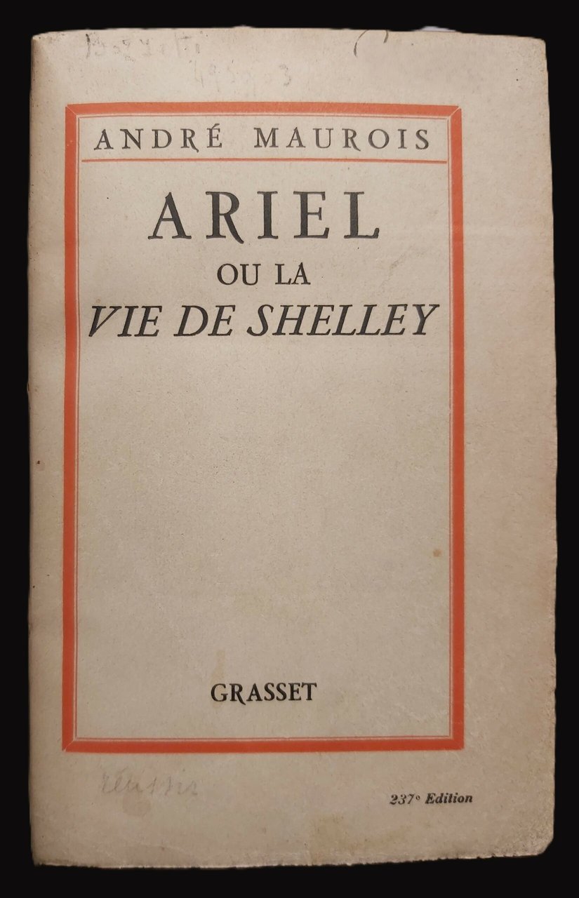 ARIEL ou la vie de Shelley. | Immagine principale