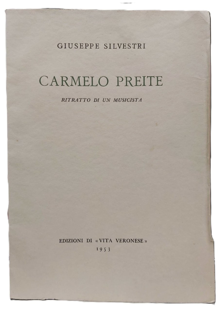 CARMELO PREITE ritratto di un musicista.