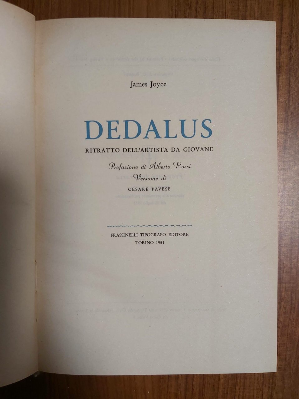 DEDALUS. Ritratto dell'artista da giovane. Prefazione di Alberto Rossi. Versione … | Immagine principale