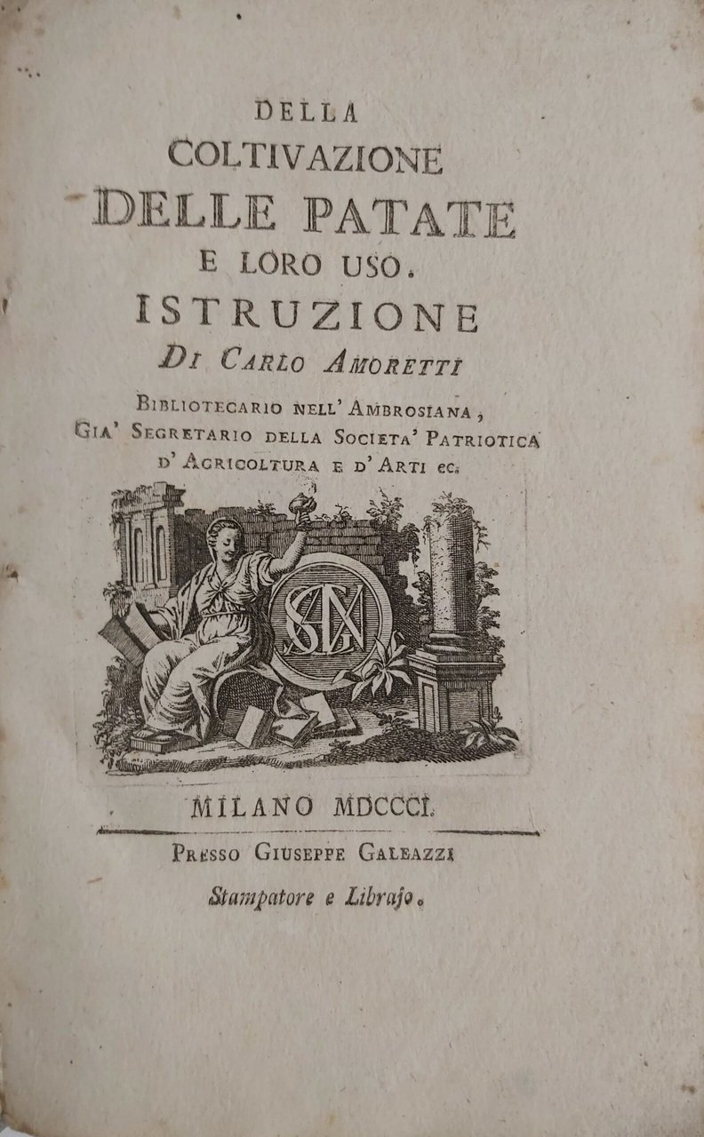DELLA COLTIVAZIONE DELLE PATATE e loro uso. Istruzione di.