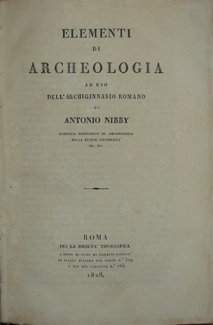 ELEMENTI DI ARCHEOLOGIA.