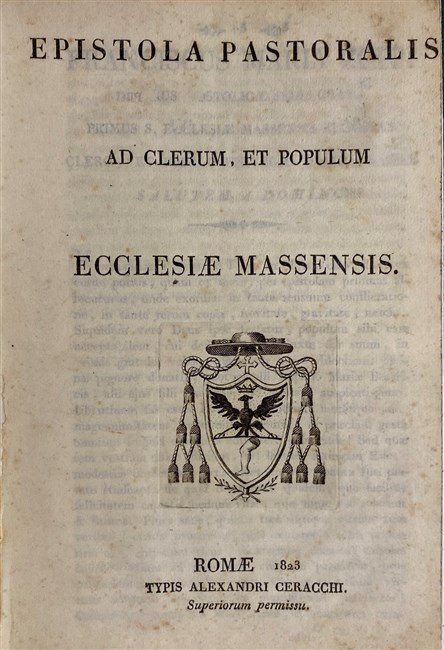 EPISTOLA PASTORALIS ad Clerum et Populum Ecclesiae Massensis.