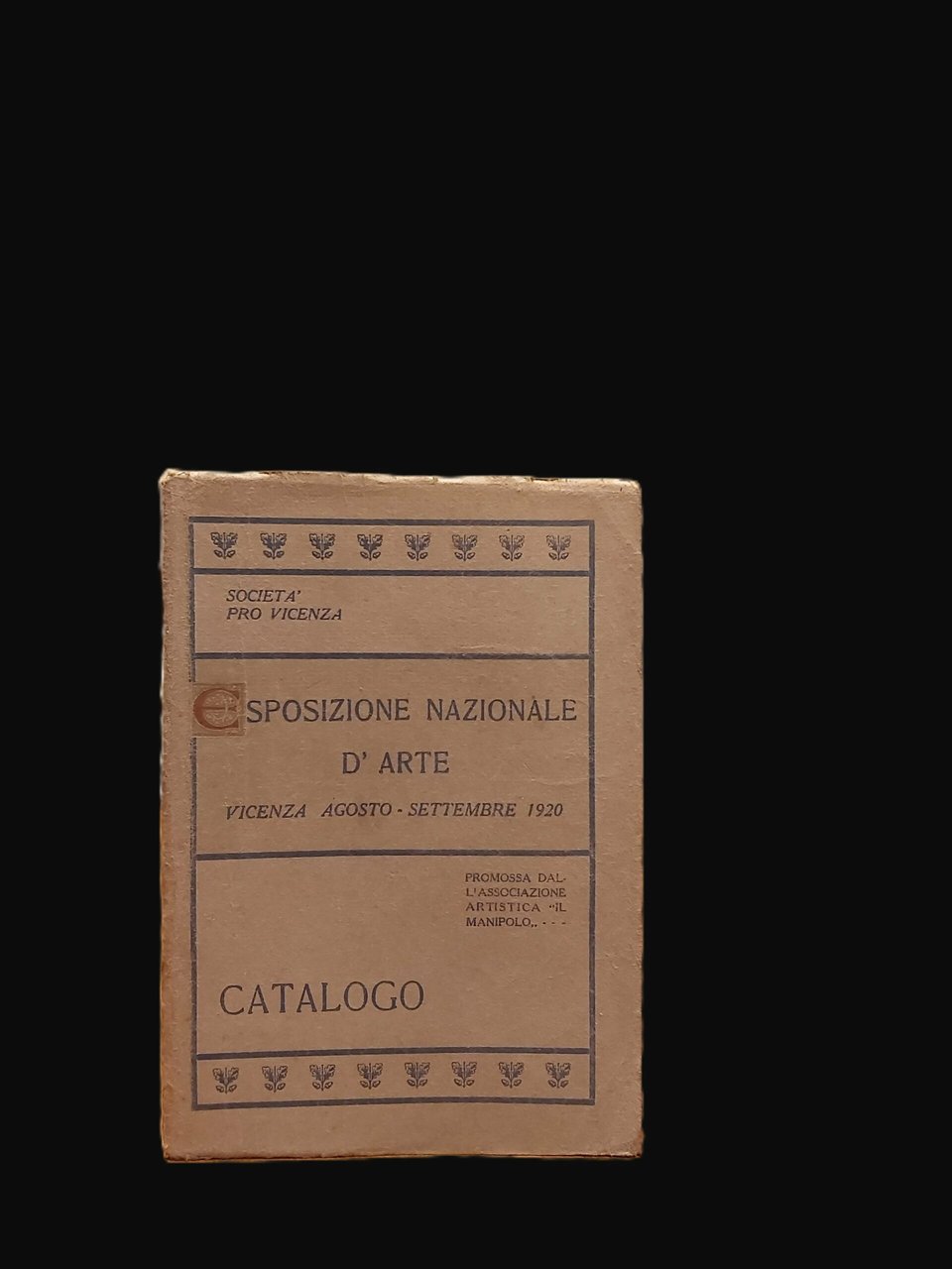 ESPOSIZIONE NAZIONALE D'ARTE. Vicenza, Agosto-Settembre 1920. Promossa dall'Associazione Artistica "Il … | Immagine principale