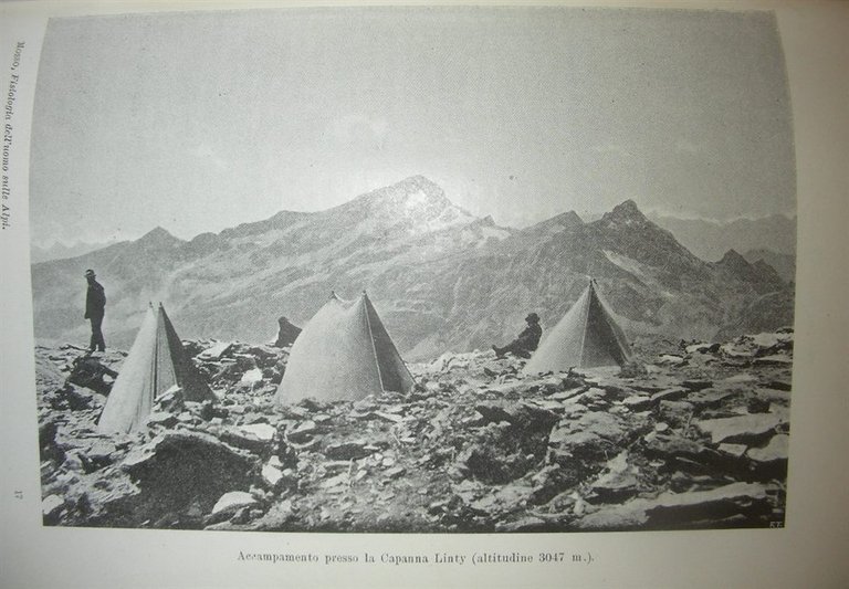 FISIOLOGIA DELL’UOMO sulle Alpi. Studi fatti sul Monte Rosa.