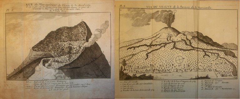 HISTOIRE ET PHENOMENES DU VESUVE exposes par le Pere. Traduction …