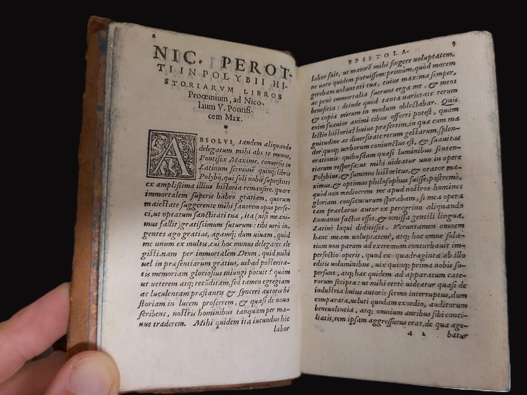 HISTORIARUM LIBRI priores quinque, Nicolao Perotto Sipontino interprete. Item, Epitome …