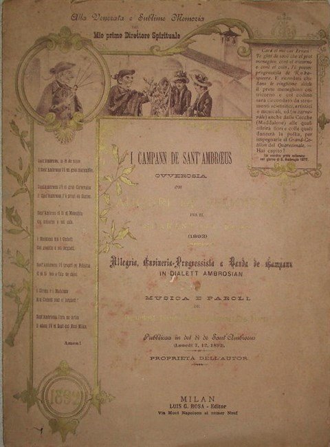 I CAMPANN DE SANT'AMBROEUS ovverossia auguri de felicitaa per el …