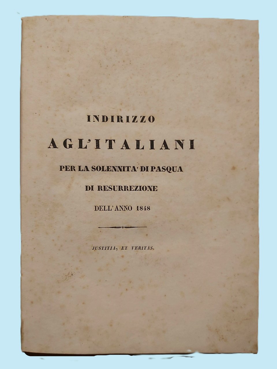 INDIRIZZO AGL'ITALIANI PER LA solennità di Pasqua di Resurrezione dell'anno … | Immagine principale