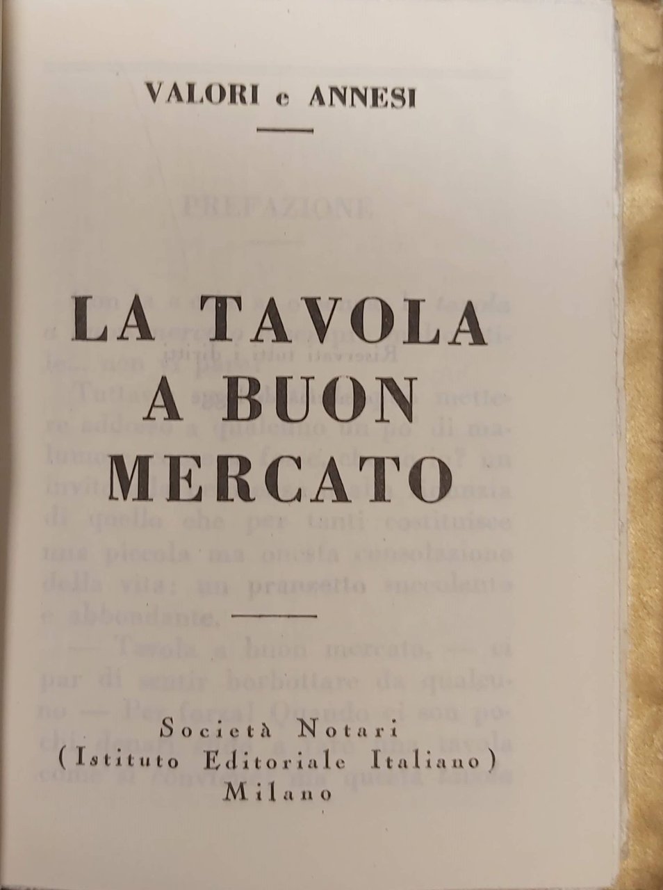 LA TAVOLA A BUON MERCATO. | Immagine principale
