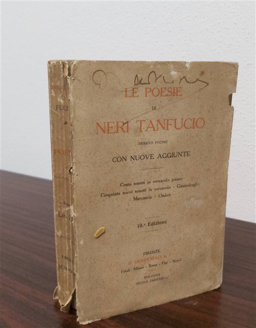 LE POESIE DI NERI TANFUCIO. Con nuove aggiunte. Cento sonetti …