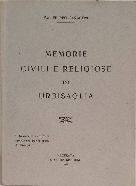 MEMORIE civili e religiose di Urbisaglia.