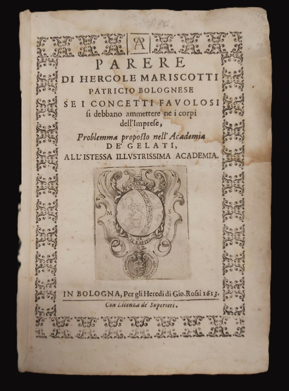 PARERE di. Patricio Bolognese se i Concetti Favolosi i debbano …