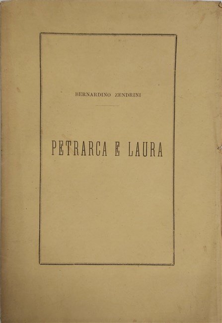 PETRARCA E LAURA. Studio.